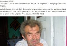 ȘOCANT LA SPITALUL SIGHET: ”Așa am aflat că a fost ținut o săptămână în spital fără să mânce aproape nimic”