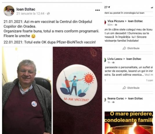 DOLIU: Un cunoscut profesor universitar, născut în Maramureş, a murit la două săptămâni după prima doză de vaccin