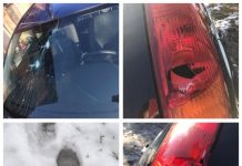 FOTO / VIDEO CAMERĂ SUPRAVEGHERE: Răzbunare mafiotă sau pur teribilism? Un autoturism distrus cu ciocanul pe strada Păltinișului din Baia Mare (actualizare)