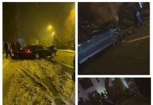 FOTO VIDEO / ACTUALIZARE: ACCIDENTE CAUZATE DE VITEZĂ ȘI CAROSABIL ALUNECOS ÎN BAIA MARE. ȚEAVĂ DE GAZ RUPTĂ