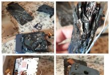 EXCLUSIV VIDEO: INCIDENT ȘOCANT – Unui băimărean i-a explodat telefonul Samsung Galaxy în timp ce se juca pe el