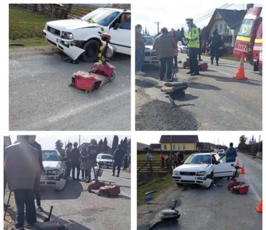 FOTO, VIDEO: Persoană cu dizabilităţi, spulberată de o maşină la Rogoz (actualizare)