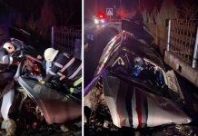 8 MARTIE FATAL: UN JANDARM DIN MARAMUREȘ A MURIT DUPĂ CE A INTRAT CU MAȘINA ÎNTR-UN CAP DE POD LA BUNEŞTI (foto, video)