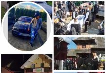 FOTO/VIDEO: DOLIU – Vlăduț, tânărul decedat în accidentul de la Berbești, a fost condus astăzi pe ultimul drum. Sute de oameni au fost alături de familie