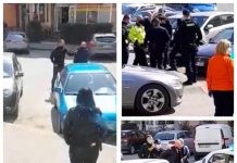 GALERIE FOTO, VIDEO: Un nou scandal în Baia Mare. Bătaie în plină stradă! Unul dintre cei implicați ar fi jandarm (actualizare)