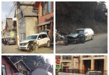 ACCIDENTE ÎN BORȘA: O șoferiță de 18 ani beată la volan a băgat trei tineri în spital. Impact între două mașini și pe DN18