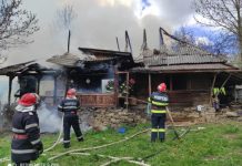 FOTO/VIDEO: Tragedie în SAT ŞUGATAG: O persoană a fost găsită carbonizată în urma unui incendiu (actualizare)