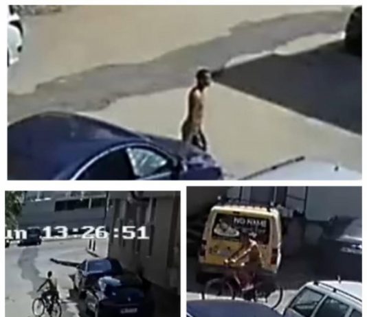 VIDEO EXCLUSIV: Un individ de etnie rromă filmat cum fură o bicicletă din cartierul Vasile Alecsandri