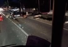 Galerie foto: Căruță spulberată de un autoturism pe DN1C la Tăuții Măgherăuș