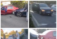 VIDEO EXCLUSIV: Două accidente în Baia Mare, cinci mașini distruse