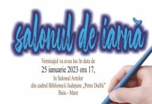 Vernisajul Salonului de iarnă – 2023 la Biblioteca Judeţeană „Petre Dulfu”
