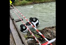 O tânără de 18 ani a ajuns la spital după ce a plonjat cu maşina în râul Ruscova