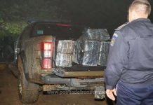 Urmăriri în trafic și focuri de armă în Valea Vişeului pentru oprirea unui autoturism neînmatriculat, plin cu țigări, al cărui șofer avea permisul suspendat