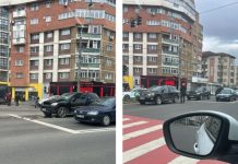 FOTO – Accident la intersecția bulevardelor Traian și Republicii