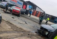 Impact devastator pe strada Fabricii din Baia Mare