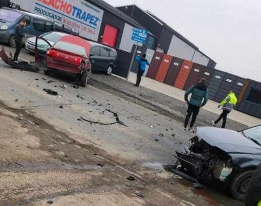 Impact devastator pe strada Fabricii din Baia Mare