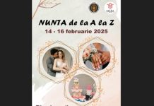 14 – 16 FEBRUARIE, expo NUNTA de la A la Z Târg de nunți cu momente artistice și tombolă
