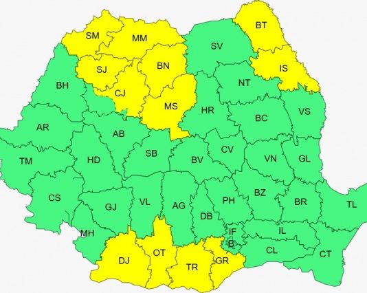 ANM avertizează: Cod Galben de caniculă în Maramureș, urmat de furtuni și ploi torențiale